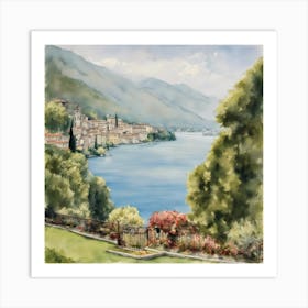 Italian Lake Art Print
