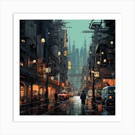 Futuristic City Art Print