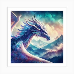 Dragon In The Sky Art Print