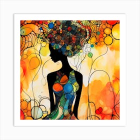 Abstract Of A Woman 7 Art Print