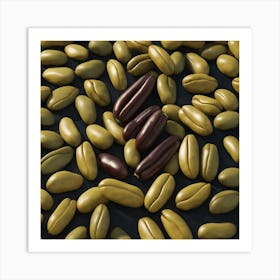 Green Coffee Beans 4 Art Print