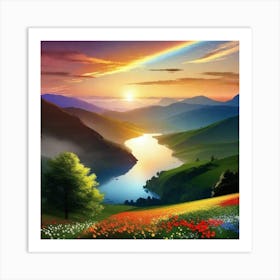 Rainbow In The Sky 7 Art Print