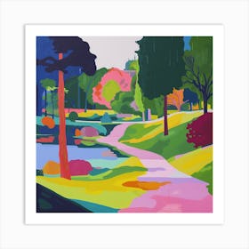 Abstract Park Collection Parc Des Buttes Chaumont Paris 7 Art Print