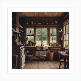 Rustic Kitchen 3 Art Print