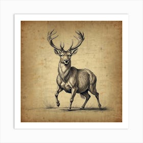 Stag! Art Print