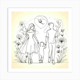 Creative Love And Relationship Illustration 102 Art Print