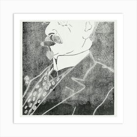 Portrait Of An Unknown Man With Cigar (1909), Samuel Jessurun Art Print