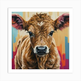 Cute Calf Art Print