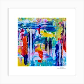 Contemporary art, modern art, mixing colors together, hope, renewal, strength, activity, vitality. American style.68 Art Print