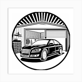 Car In Garage 5 Art Print