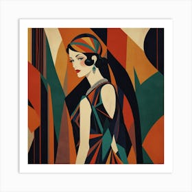 Deco Woman 1 Art Print