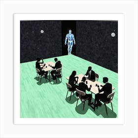 Room Full Of People 1 Art Print