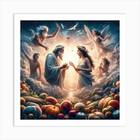 Wedding Of Jesus And Jesus Art Print