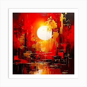 Sunset Painting 2 Art Print