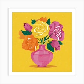 Bouquet Of Roses Art Print