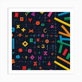  Unique Design Pictures Of Maths sign Art Print