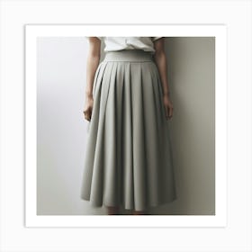 Woman In A Skirt 1 Art Print