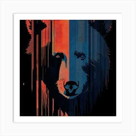 Bear Head Art Print