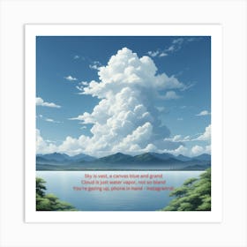 A Natural Canvas - Blue Sky Art Print