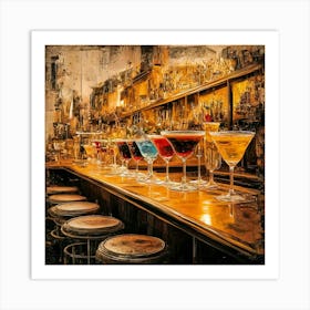 Bar Stools Art Print