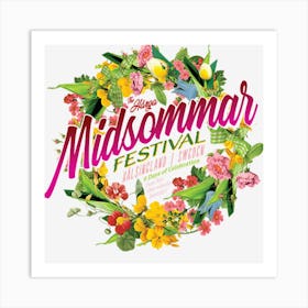 Midsommar Festival Art Print