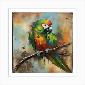 Parrot of Amazon parrot Art Print