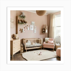A Photo Of A Baby S Room With Nursery Furniture An (5) Art Print