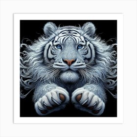 White Tiger 20 Art Print