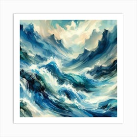 Ocean Waves 11 Art Print