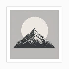 Mountain Silhouette Art Print