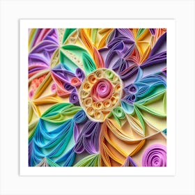 Quilling Art Art Print