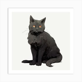 Black Cat 11 Art Print