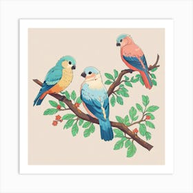 Birds Of A Feather Art Print Art Print