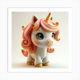 Cute Unicorn 840 Art Print