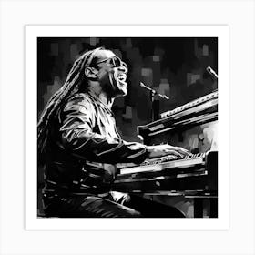 Stevie Wonder Art Print