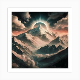 Mountains In The Sky Art Print