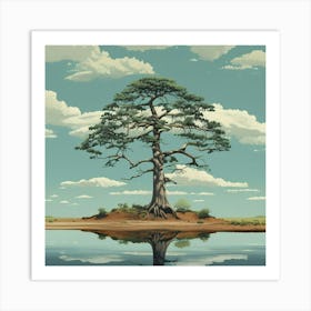 Lone Tree 1 Art Print
