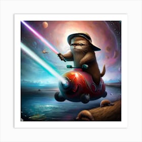 Star Wars Otter 1 Art Print