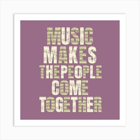 Music Pink Purple Art Print