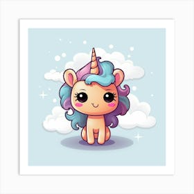 Cute Unicorn 203 Art Print