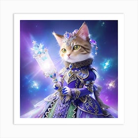 Princess Cat 3 Art Print