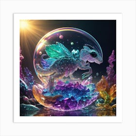 Dragon In A Bubble Art Print