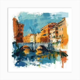 Venice Bridge Art Print