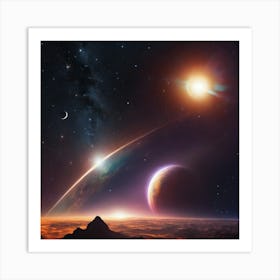 Planets In Space 10 Art Print