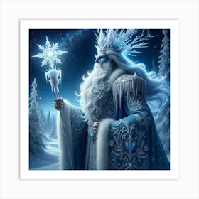 King Of Snow Art Print