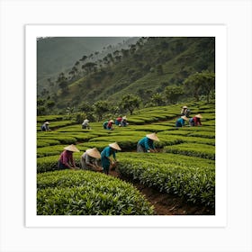 Tea Garden Art Art Print