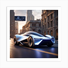 Futuristic Car 7 Art Print