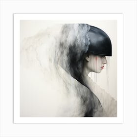 Woman With A Helmet Art Print