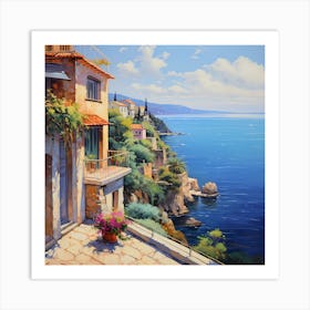 Brushstrokes of Mediterranean Magic Art Print