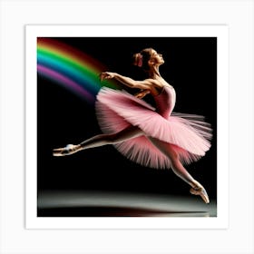 Rainbow Ballet 1 Art Print